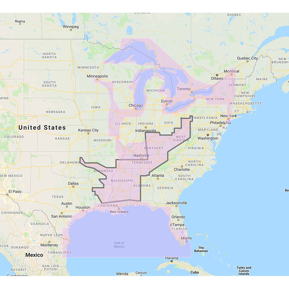 Furuno Gulf of Mexico, Great Lakes Rivers - Vector Chart Standard Resolution Satellite Photos f/Part of the Great Lakes - Unlock Code [MM3-VNA-023]