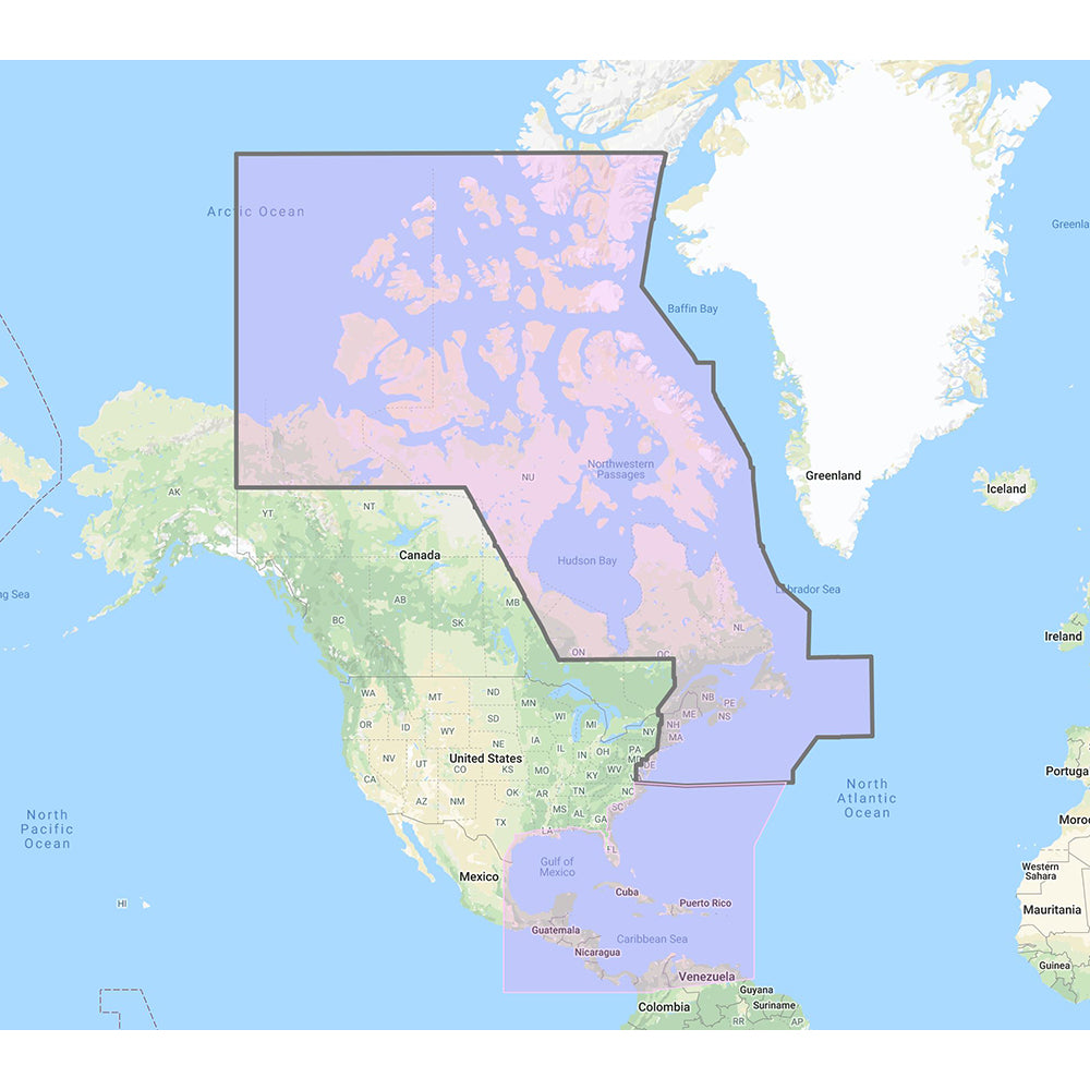 Furuno US Canada Atlantic Coast, Gulf of Mexico, Caribbean Bahamas and central America Vector Charts - Unlock Code [MM3-VNA-033]