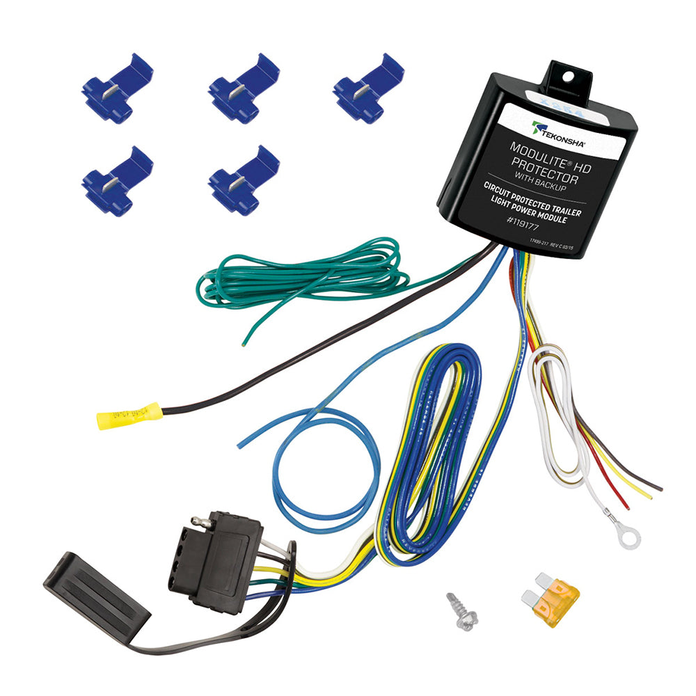 Tekonsha ModuLite HD Protector w/Integrated Circuit Overload Protection 5-Flat Connector f/Backup Light or Surge Brake Lockout Circuit [119177]