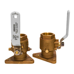 GROCO 1-1/2" Bronze Tri-Flanged Ball Valve/Seacock [FBV-1500]