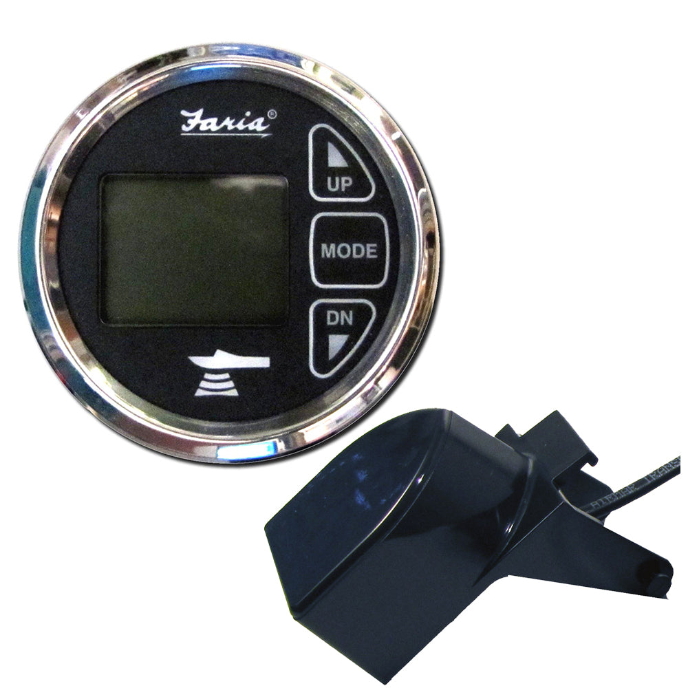Faria Chesapeake Black 2" Dual Depth Temp Sounder w/Transom Mount Transducer [13752]