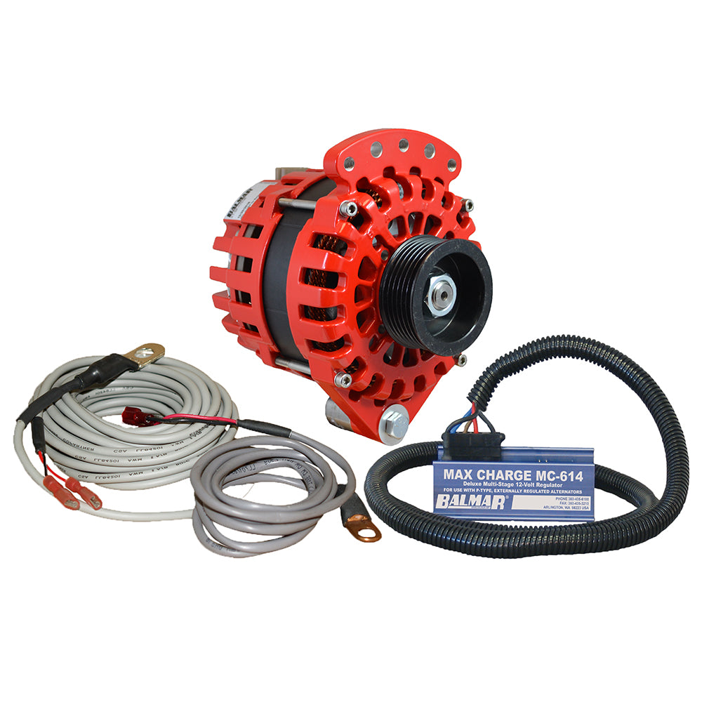 Balmar Alternator 1-2" Single Foot K6 Serpentine Pulley Regulator Temp Sensor - 170A Kit - 12V [XT-SF-170-K6-KIT]