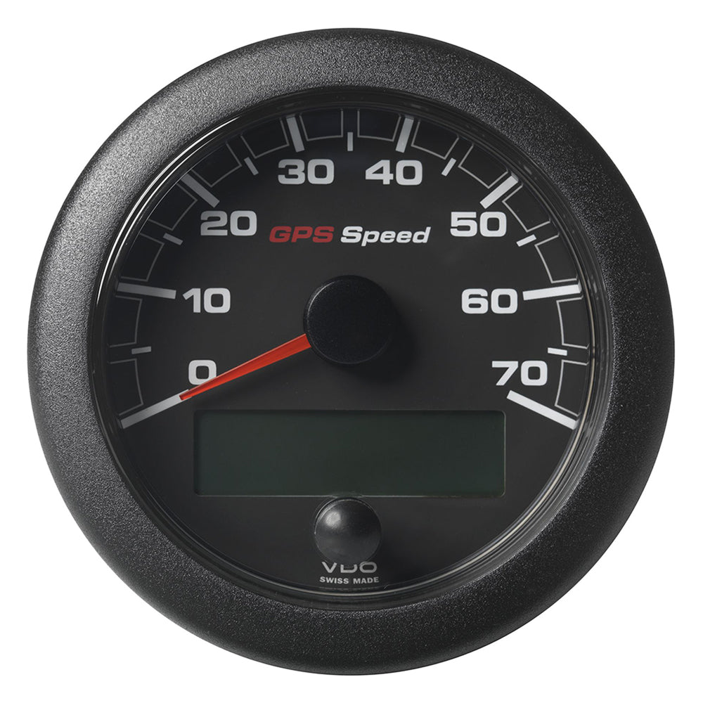 Veratron 3-3/8" (85mm) OceanLink GPS Speedometer - Black Dial Bezel (0-70 K/MPH/KMH) [A2C1351990001]