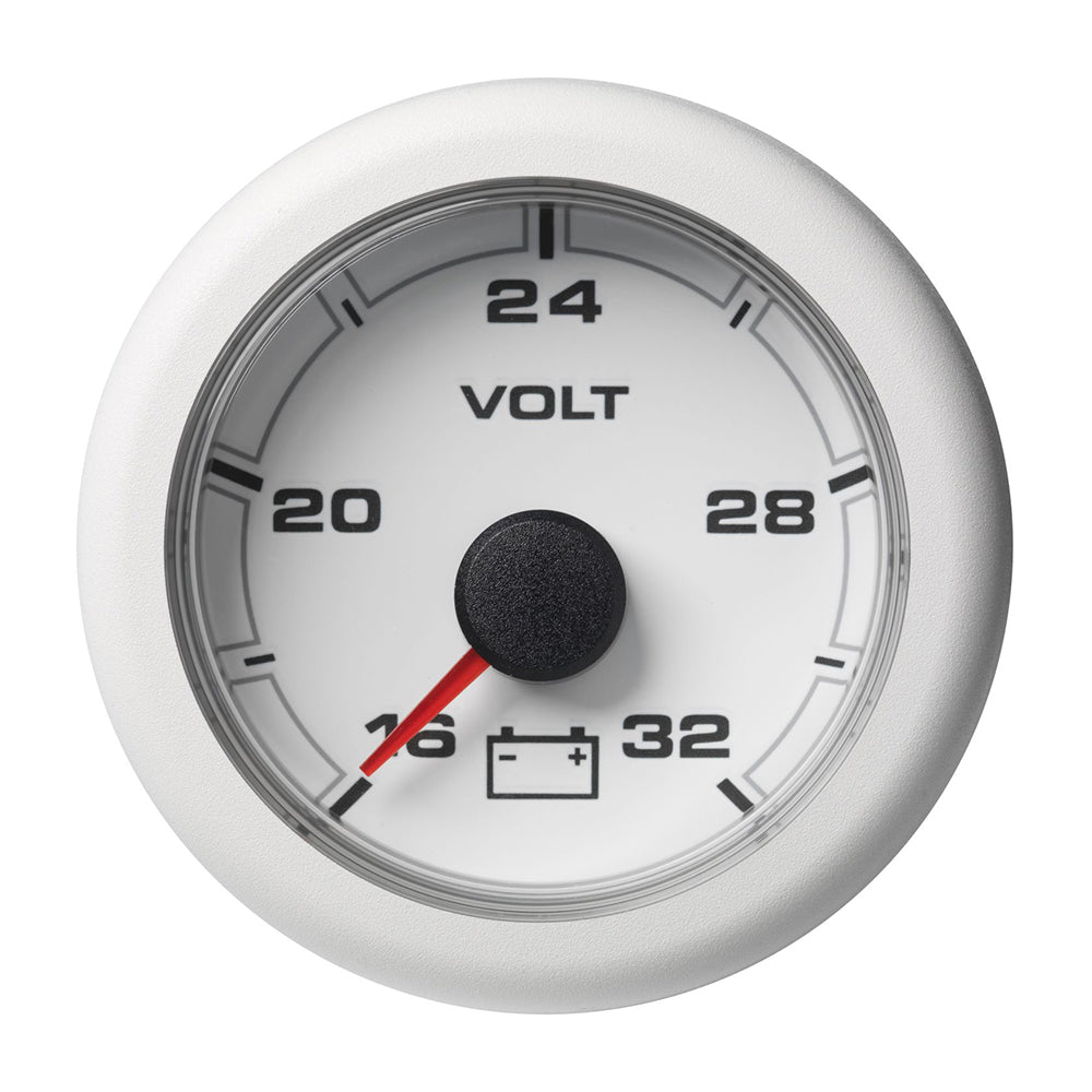 Veratron 52MM (2-1/16") OceanLink Battery Voltage Gauge - 16 to 32V - White Dial Bezel [A2C1066130001]