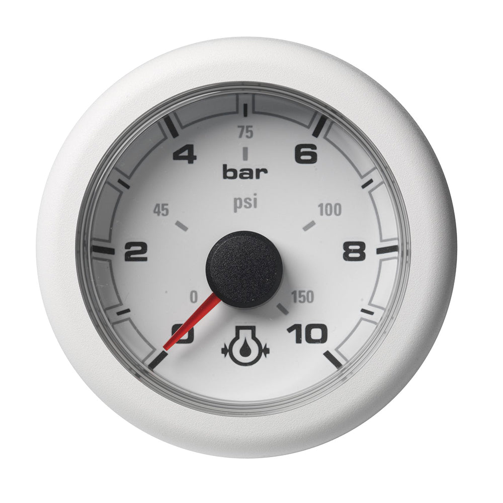 Veratron 52MM (2-1/16") OceanLink Engine Oil Pressure - 10 Bar/150 PSI - White Dial Bezel [A2C1066010001]