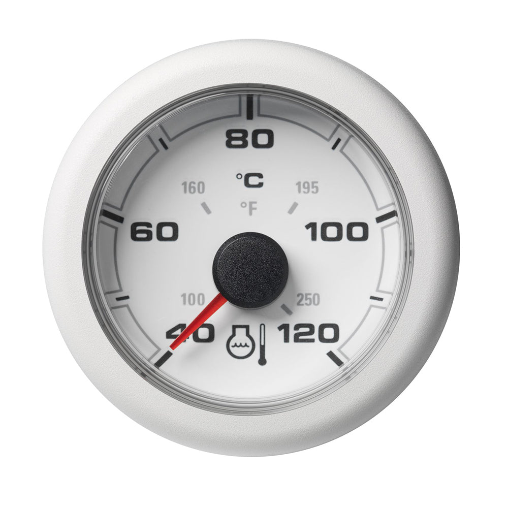 Veratron 52MM (2-1/16") OceanLink Coolant Temperature Gauge - 120C/250F - White Dial Bezel [A2C1065970001]