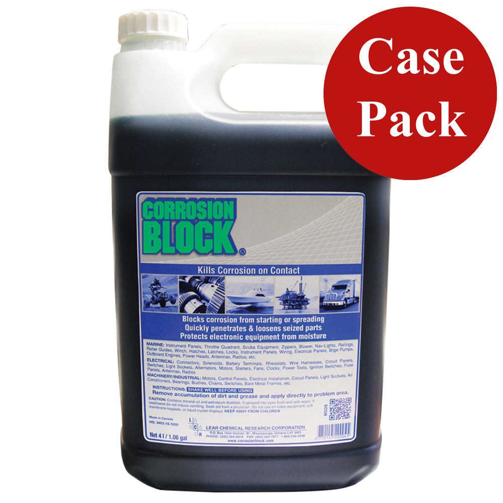 Corrosion Block Liquid 4-Liter Refill - Non-Hazmat, Non-Flammable Non-Toxic *Case of 4* [20004CASE]