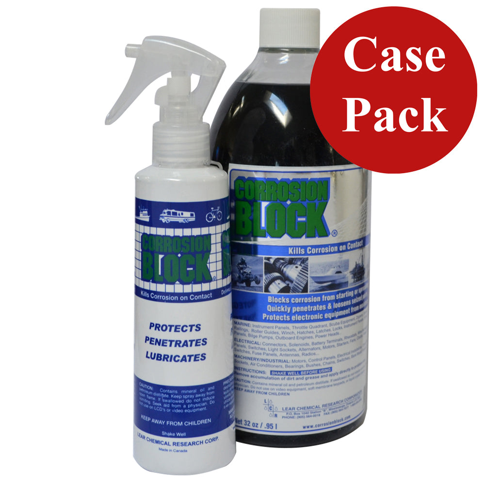 Corrosion Block 32oz Bottle with Pump - Non-Hazmat, Non-Flammable Non-Toxic *Case of 4* [20032CASE]