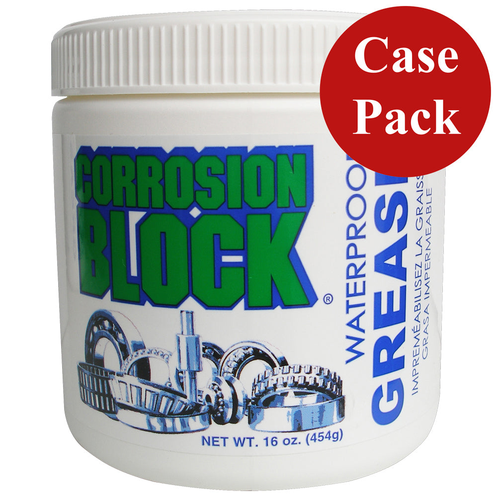 Corrosion Block High Performance Waterproof Grease - 16oz Tub - Non-Hazmat, Non-Flammable Non-Toxic *Case of 6* [25016CASE]