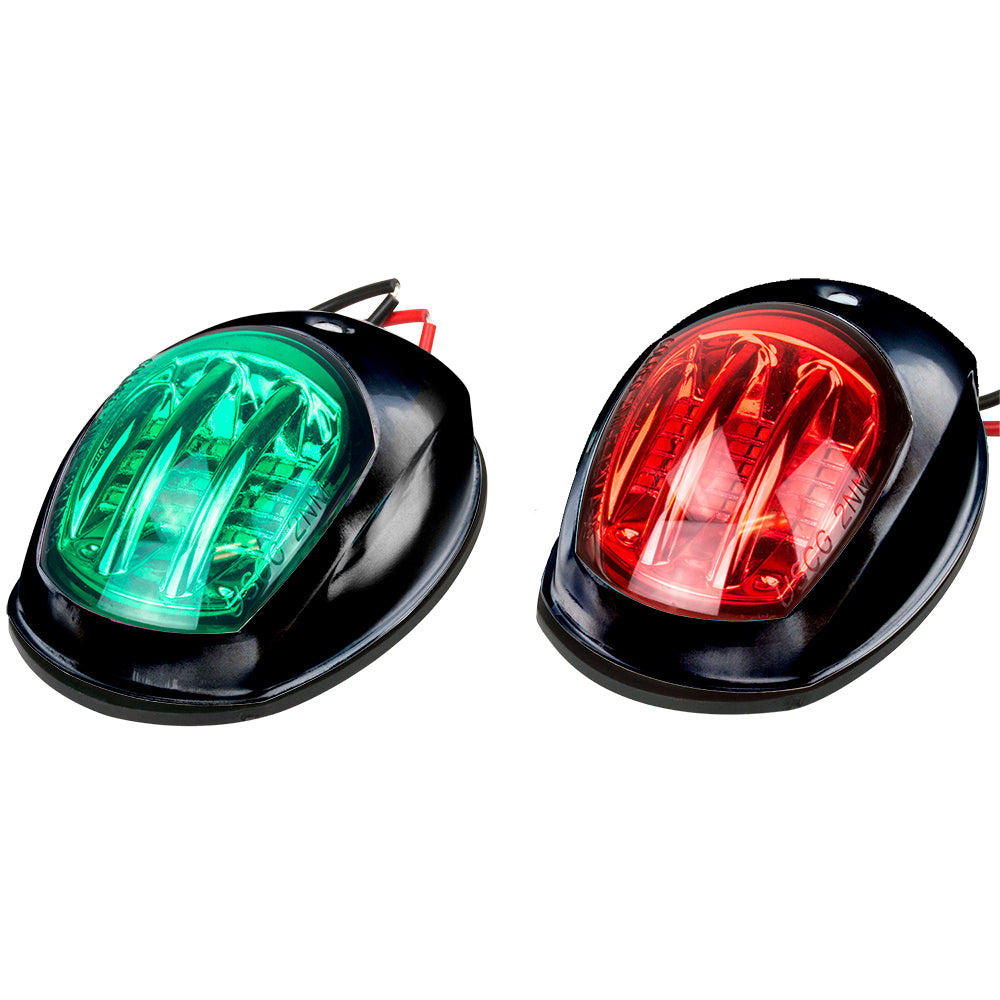 Sea-Dog Black LED Navigation Lights - Port Starboard [400073-1]