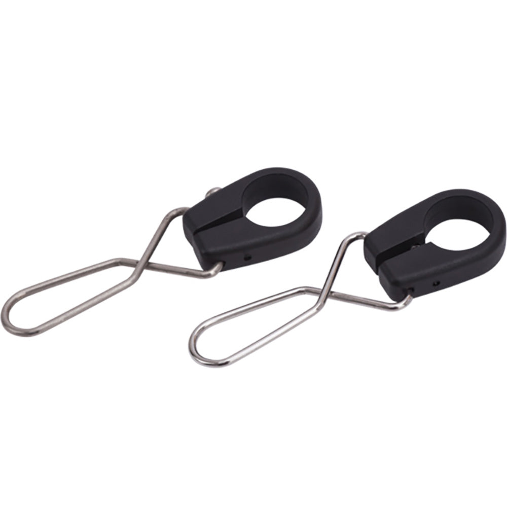 Sea-Dog Nylon Flagpole Pennant Mounts Stainless Clips - Pair [328197-1]