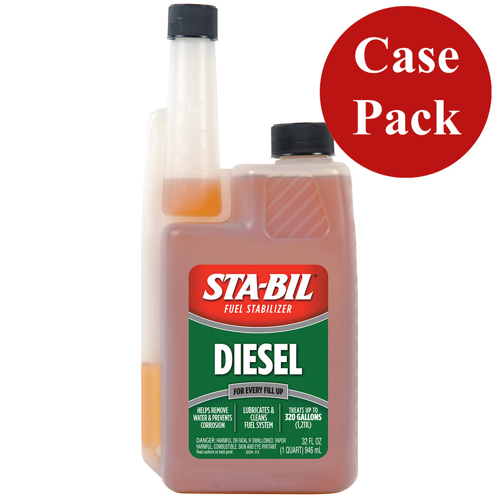 STA-BIL Diesel Formula Fuel Stabilizer Performance Improver - 32oz *Case of 4* [22254CASE]