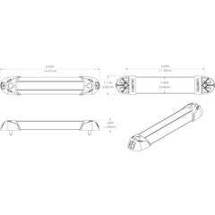 Lumitec Mini Rail2 6" LED Utility Light - Spectrum RGBW - Brushed Finish [101545]