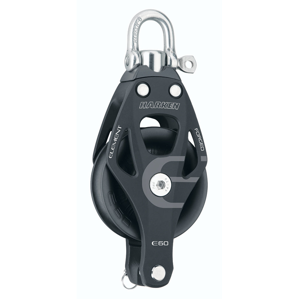 Harken 60mm Single Aluminum Element Block w/Swivel Becket [6261]