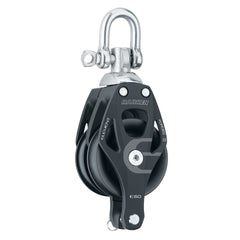 Harken 60mm Double Aluminum Element Block w/Swivel Becket [6270]