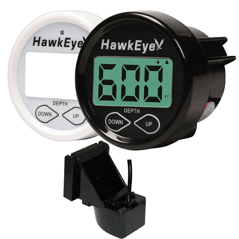 Hawkeye DepthTrax In-Dash Digital Depth Temp Gauge - Transom Mount [DT2BX-TM]