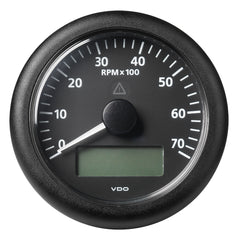 Veratron 3-3/8" (85MM) ViewLine Tachometer w/Multi-Function Display - 0 to 7000 RPM - Black Dial Bezel [A2C59512394]