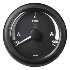 Veratron 3-3/8" (85MM) ViewLine Synchronizer -500/+500 RPM - 8 to 32V - Black Dial Bezel [A2C59512402]