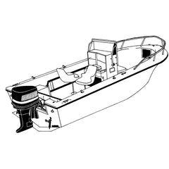 Carver Performance Poly-Guard Styled-to-Fit Boat Cover f/20.5 V-Hull Center Console Fishing Boat - Grey [70020P-10]