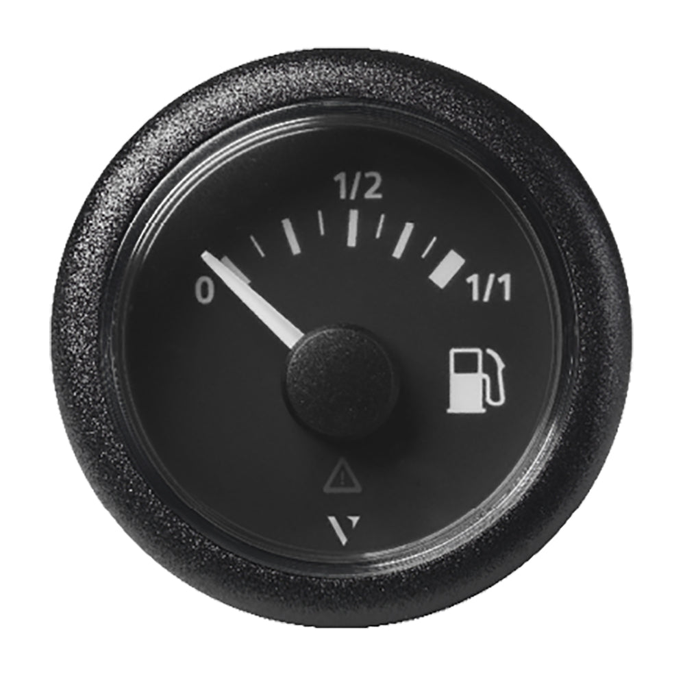 Veratron 52mm (2-1/16") ViewLine Fuel Tank Level Gauge - 0 to 1/1 - Black Dial Round Bezel [A2C59514079]