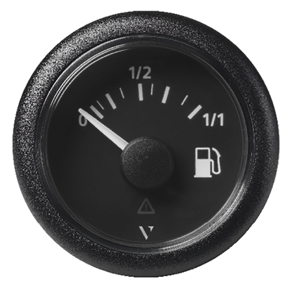 Veratron 52MM (2-1/16") ViewLine Fuel Level Gauge 0-1/1 - 3 to 180 OHM - Black Dial Round Bezel [A2C59514082]