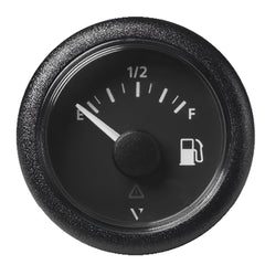 Veratron 52MM (2-1/16") ViewLine Fuel Level Gauge Empty/Full - 240-33.5 OHM - Black Dial Round Bezel [A2C59514094]