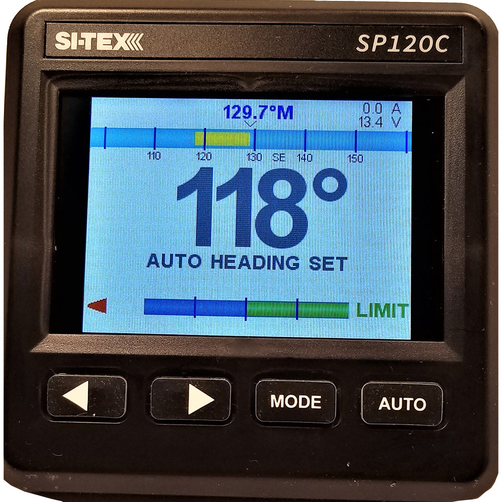 SI-TEX SP-120 Color System w/Rudder Feedback 18CI Pump [SP120C-RF-2]