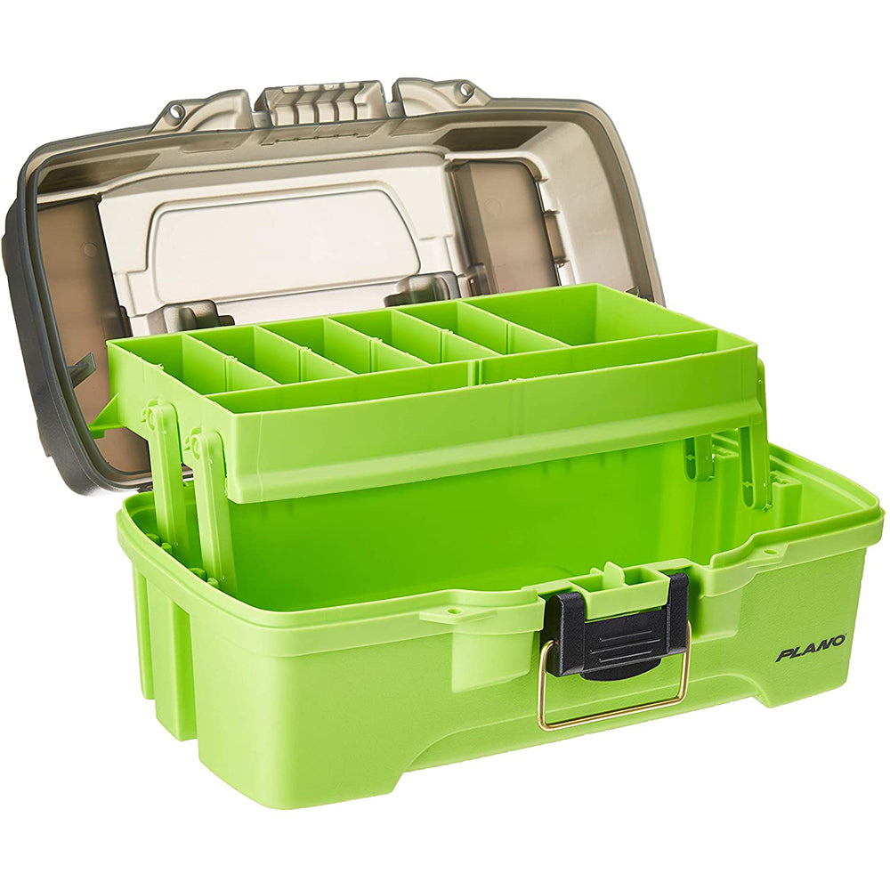 Plano 1-Tray Tackle Box w/Dual Top Access - Smoke Bright Green [PLAMT6211]