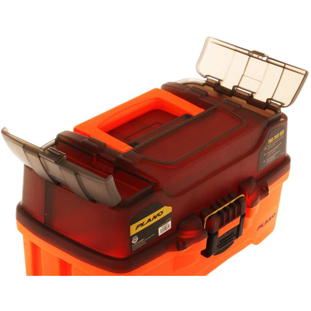 Plano 2-Tray Tackle Box w/Dual Top Access - Smoke Bright Orange [PLAMT6221]