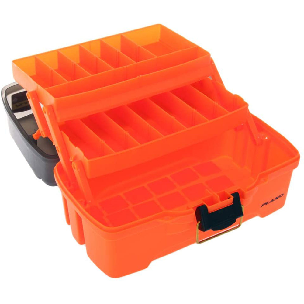 Plano 2-Tray Tackle Box w/Dual Top Access - Smoke Bright Orange [PLAMT6221]