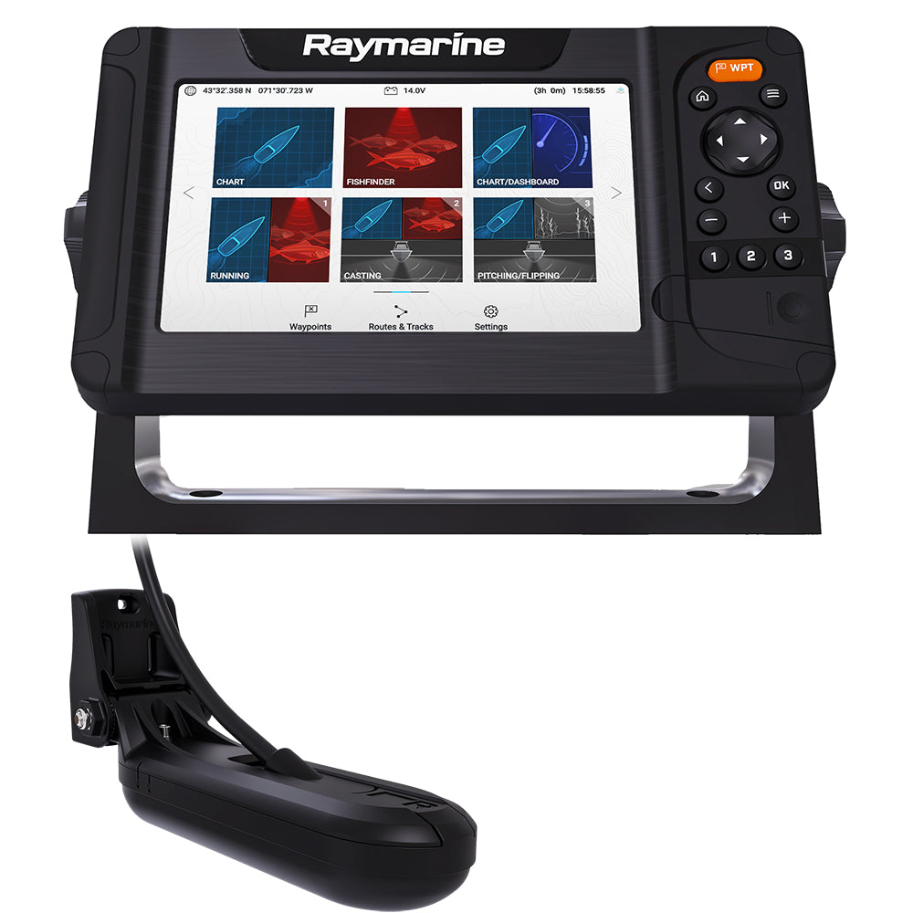 Raymarine Element 7 HV Combo w/HV-100 Transom Mount Transducer Lighthouse North America Chart [E70532-05-102]