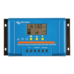 Victron BlueSolar PWM Charge Controller (DUO) LCD USB Charge Control - 12/24VDC - 20A [SCC010020060]