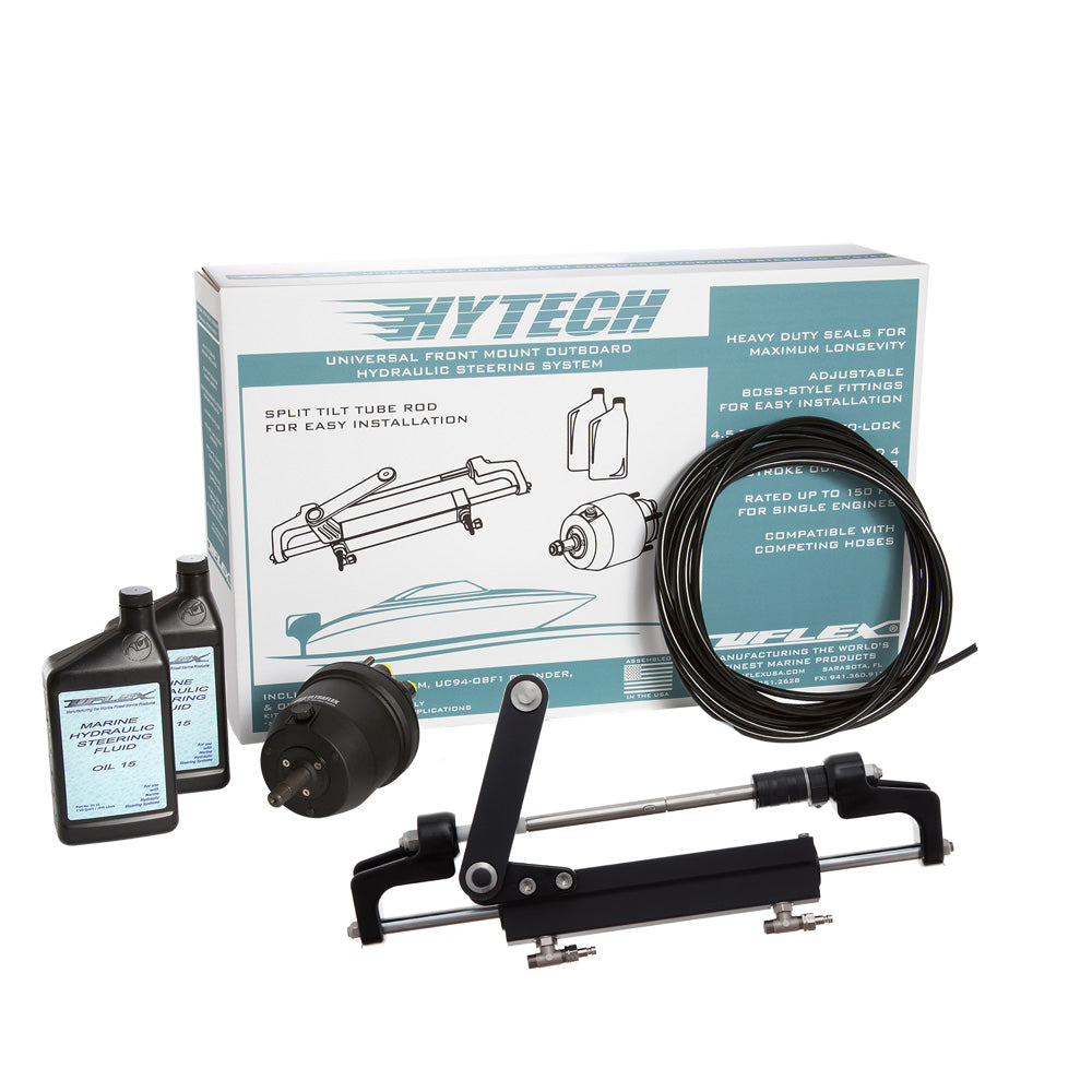 Uflex HYTECH 1.1 Front Mount OB System up to 175HP - Includes UP20 FM Helm, 2qts of Oil, UC95-OBF Cylinder 40 Tubing [HYTECH 1.1]