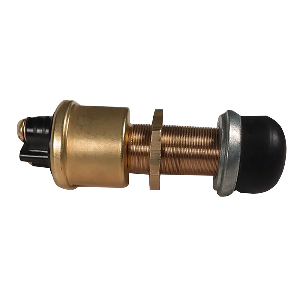 Raritan Heavy-Duty Push Button Switch - Brass [164000BR]