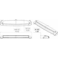 Lumitec Razor Light Bar - Spot - White Housing w/Inverted Logo Flush Mount [101603]