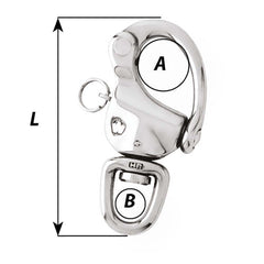 Wichard 2-3/4" Snap Shackle w/Swivel Clevis Pin - 70mm [02474]