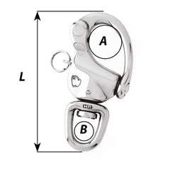 Wichard 3-7/8" Snap Shackle w/Swivel Clevis Pin [02476]