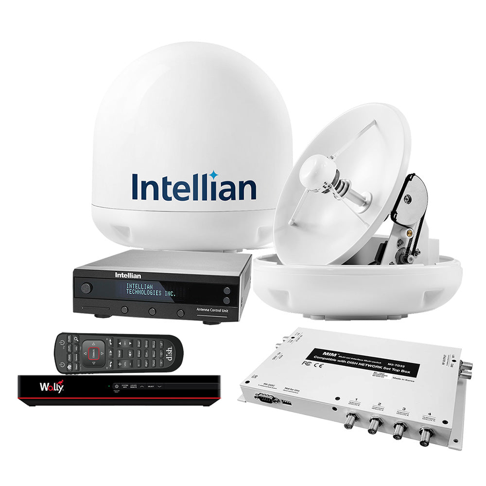 Intellian i3 US System w/DISH/Bell MIM-2 (w/3M RG6 Cable) 15M RG6 Cable DISH HD Wally Receiver [B4-309DNSB2]