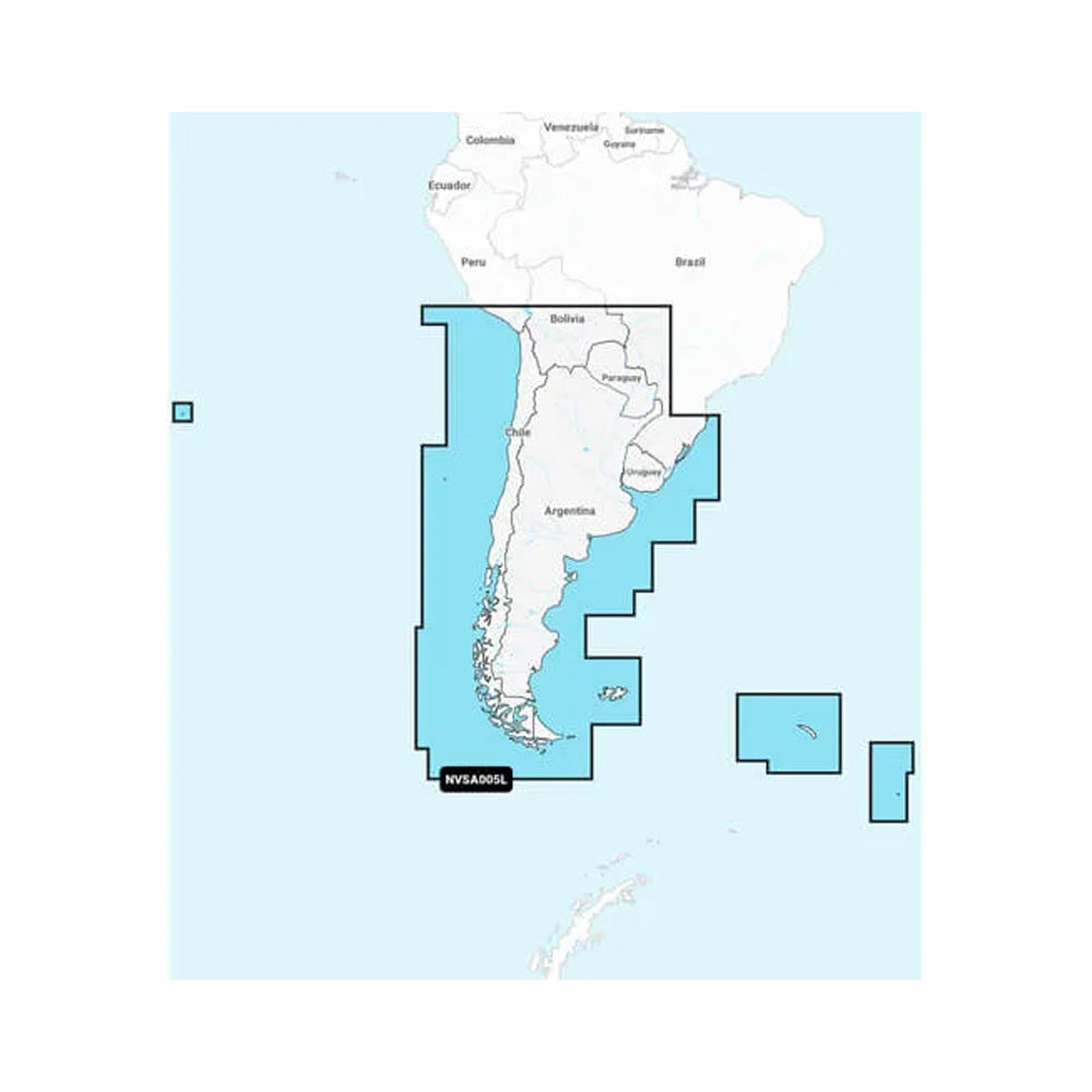 Garmin Navionics Vision+ NVSA005L - Chile, Argentina Easter Island - Marine Charts [010-C1286-00]