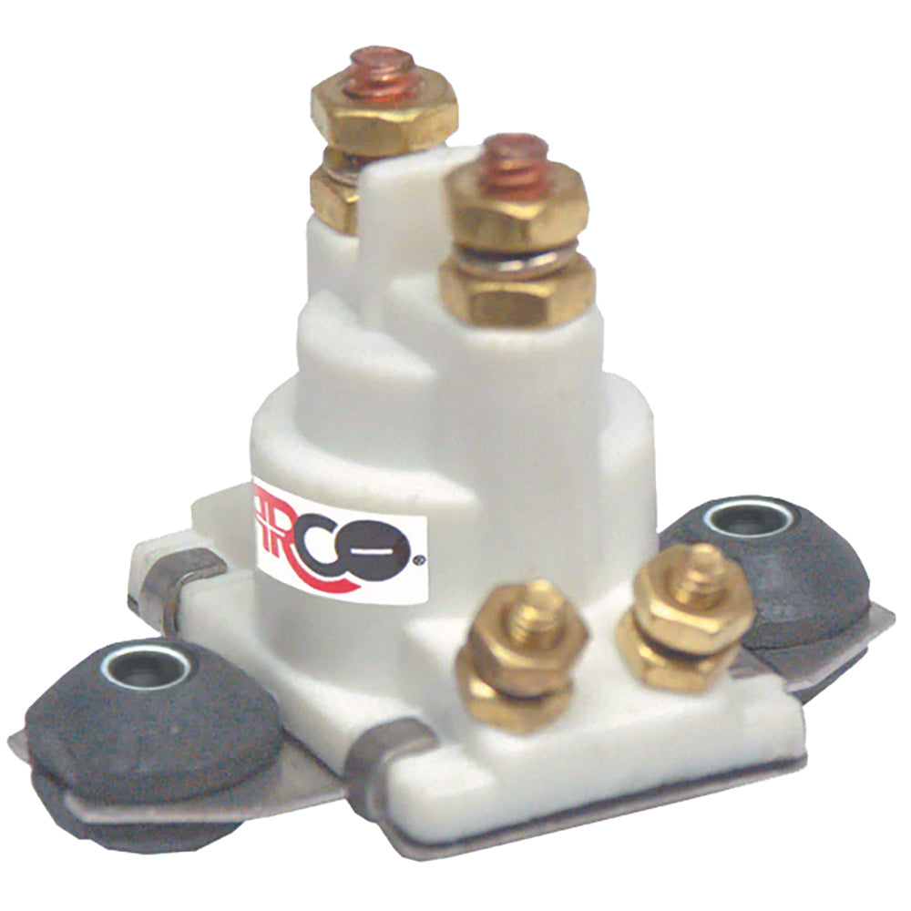 ARCO Marine Outboard Solenoid w/Flat Isolated Base White Housing [SW097]