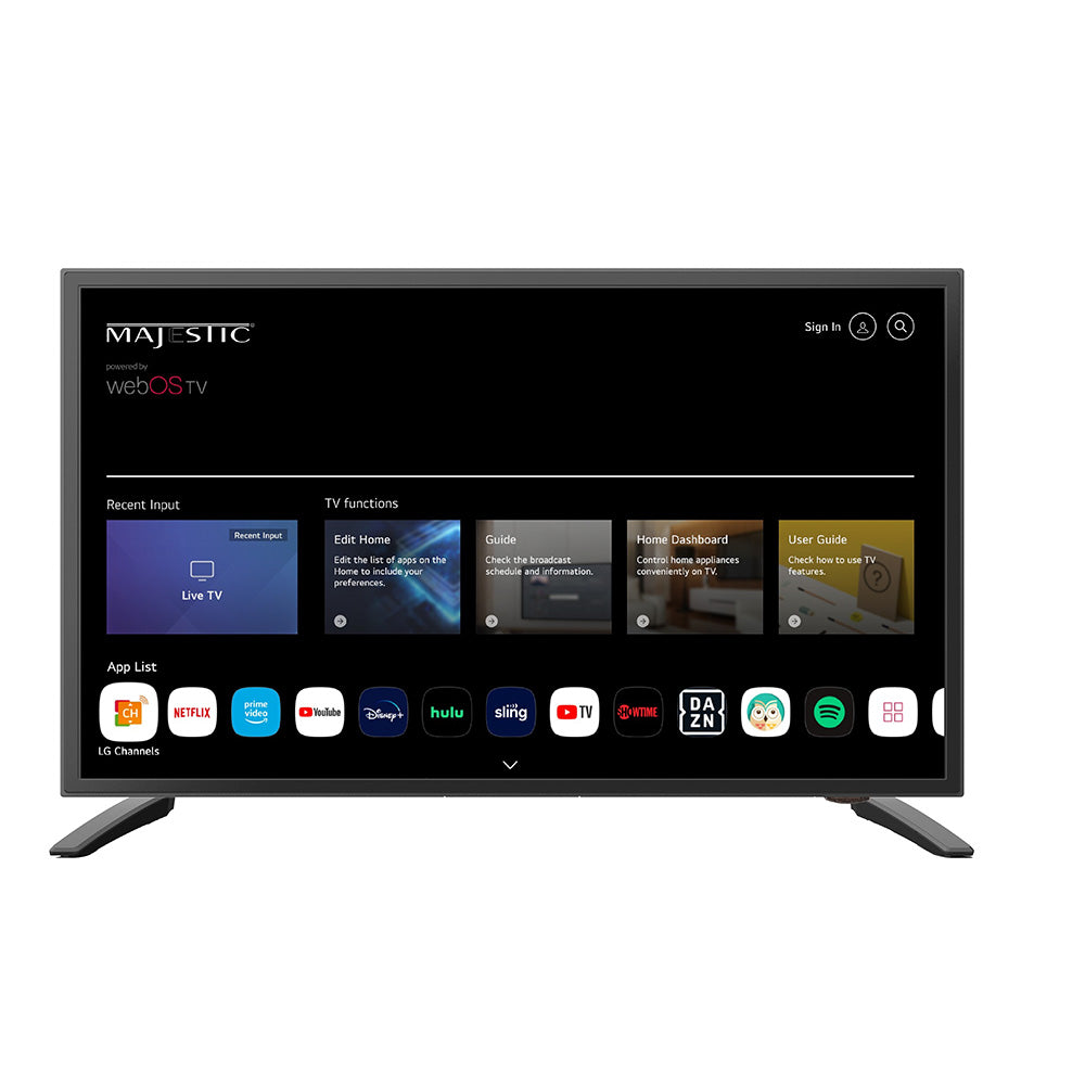 Majestic 19" 12V Smart LED TV WebOS, Mirror Cast Bluetooth - North America Only [MJSLT190U]