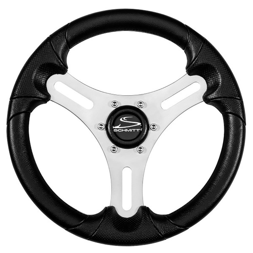 Schmitt Marine Torcello Lite 13" Wheel - Black Polyurethane Wheel w/Silver Spokes Black Cap- 3/4" Tapered Shaft [PU063104-01R]