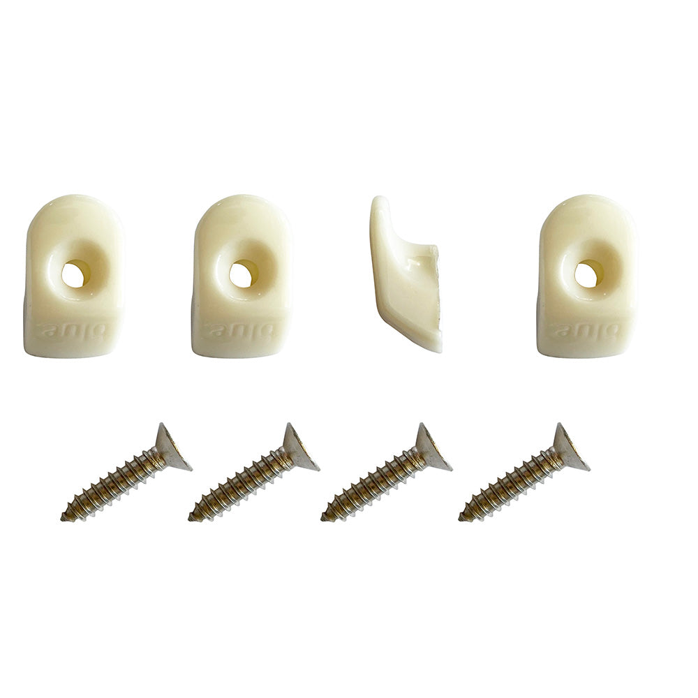 Blue Performance White Hooks Screws - 4 Pieces [PC980]