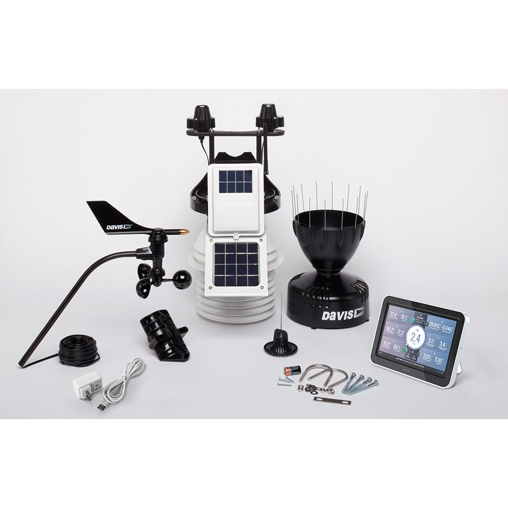 Davis Vantage Pro2 Wireless Weather Station w/WeatherLink Console, 24hr Fan Aspirated Radiation Shield, UV Solar Sensors [6263]