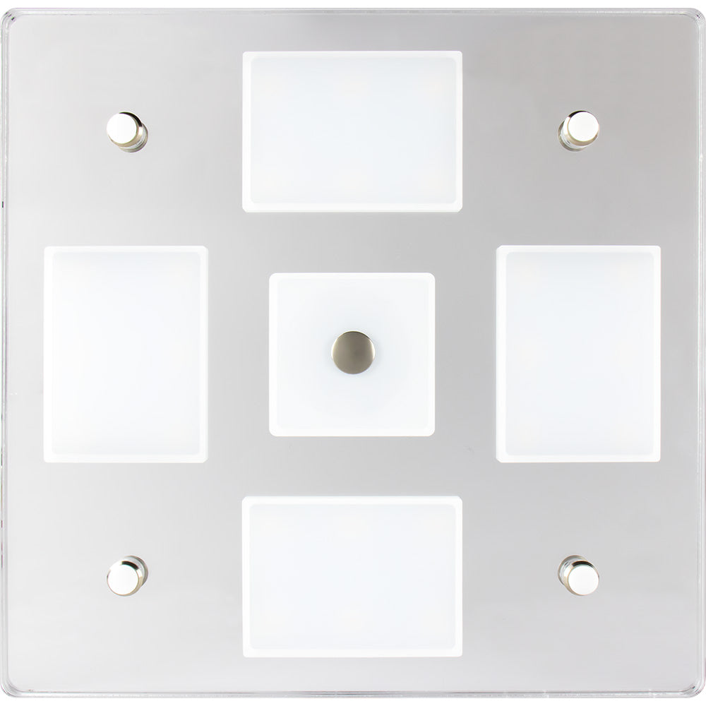 Sea-Dog Square LED Mirror Light w/On/Off Dimmer - White Blue [401840-3]