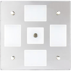 Sea-Dog Square LED Mirror Light w/On/Off Dimmer - White Blue [401840-3]