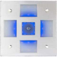 Sea-Dog Square LED Mirror Light w/On/Off Dimmer - White Blue [401840-3]