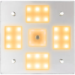 Sea-Dog Square LED Mirror Light w/On/Off Dimmer - White Blue [401840-3]