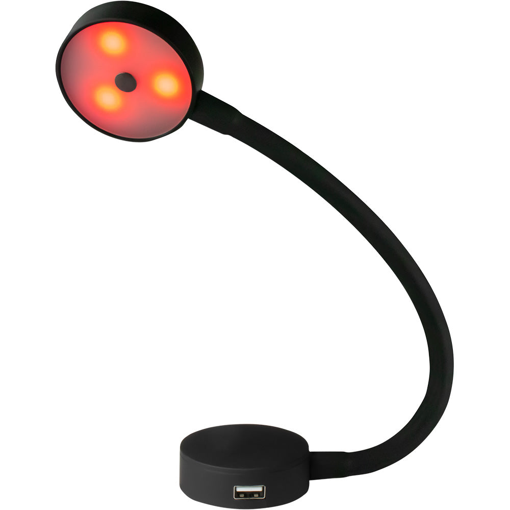 Sea-Dog LED Flex Neck Day/Night Light w/USB Socket - Red White Light [404939-3]