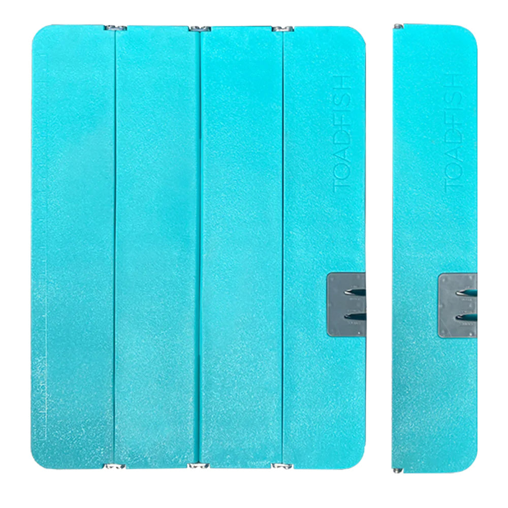 Toadfish Stowaway Folding Cutting Board w/Built-In Knife Sharpener - Teal [1054]